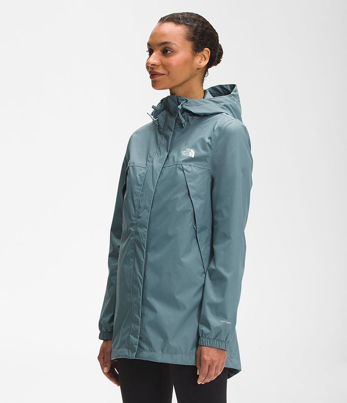 The North Face Regenjas Dames Antora Parka KGMA09846 - Blauw